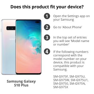 Accezz Étui de téléphone Wallet Samsung Galaxy S10 Plus