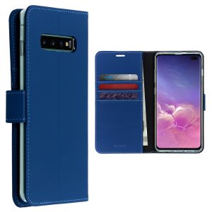 Accezz Étui de téléphone Wallet Samsung Galaxy S10 Plus - Bleu