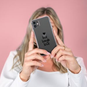 iMoshion Coque Design Samsung Galaxy A31 - Live Laugh Love - Noir