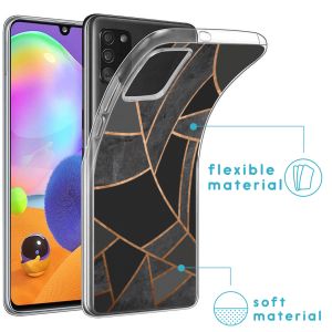 iMoshion Coque Design Samsung Galaxy A31 - Black Graphic