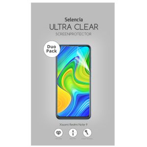 Selencia Protection d'écran Duo Pack Ultra Clear Xiaomi Redmi Note 9