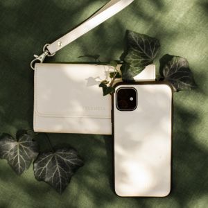 Selencia Serpent Clutch amovible Tierra iPhone 12 Mini - Blanc