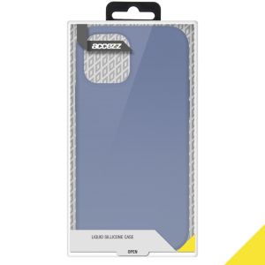 Accezz Coque Liquid Silicone iPhone 12 (Pro) - Lavender Gray