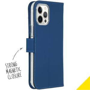 Accezz Étui de téléphone Wallet iPhone 12 Pro Max - Bleu