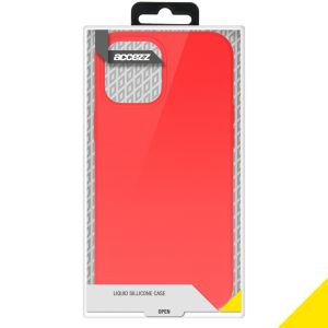 Accezz Coque Liquid Silicone iPhone 12 Pro Max - Rouge