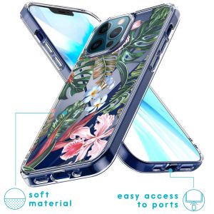 iMoshion Coque Design iPhone 12 (Pro) - Tropical Jungle