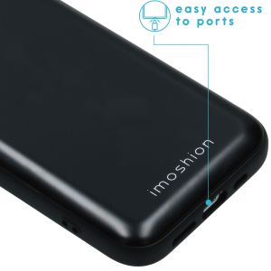 iMoshion Coque avec support de passe iPhone 12 (Pro) - Noir