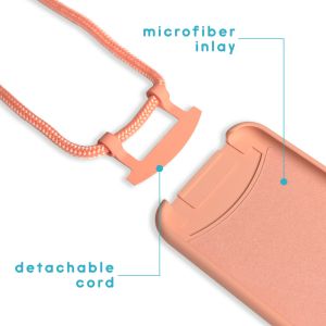 iMoshion Coque de couleur avec cordon amovible iPhone Xr - Peach