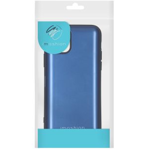 iMoshion Coque avec support de passe iPhone 12 Mini - Bleu foncé
