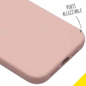 Accezz Coque Liquid Silicone iPhone 12 Pro Max - Rose