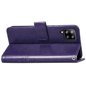 Etui de téléphone Fleurs de Trèfle Galaxy A42 - Violet