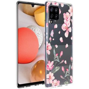 iMoshion Coque Design Samsung Galaxy A42 - Fleur - Rose