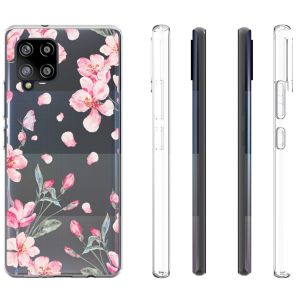 iMoshion Coque Design Samsung Galaxy A42 - Fleur - Rose