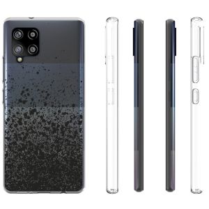 iMoshion Coque Design Samsung Galaxy A42 - Eclaboussures - Noir