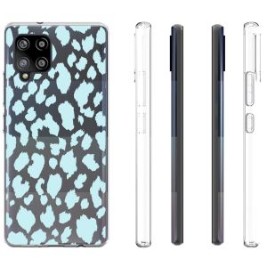 iMoshion Coque Design Samsung Galaxy A42 - Léopard - Bleu