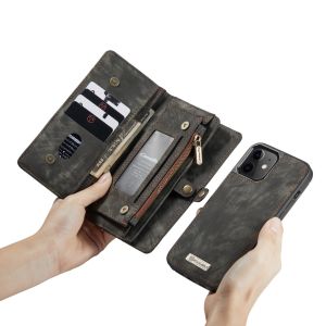 CaseMe Etui de téléphone de luxe en cuir deux en un iPhone 12 Mini