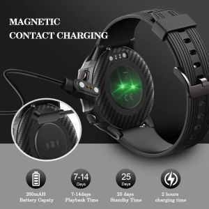 Lintelek Smartwatch Fitness Tracker ID21 - Noir
