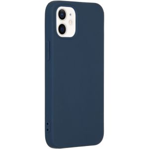 iMoshion Coque Couleur iPhone 12 Mini - Bleu foncé