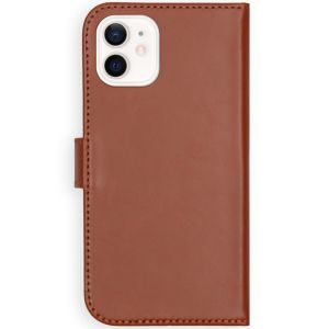 Selencia Étui de téléphone portefeuille en cuir véritable iPhone 12 Mini