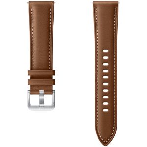 Samsung Original Bracelet Cuir Galaxy Watch Active 2 / Watch 3 41mm - M/L  - Brun