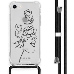 iMoshion Coque Design avec cordon iPhone SE (2022 / 2020) / 8 / 7 - Woman Flower