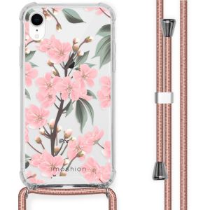 iMoshion Coque Design avec cordon iPhone Xr - Fleur - Cherry Blossom