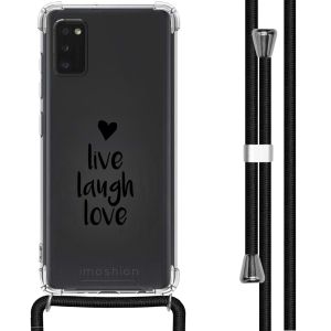 iMoshion Coque Design avec cordon Samsung Galaxy A41 - Live Laugh Love