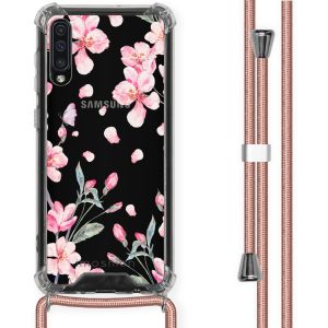 iMoshion Coque Design avec cordon Samsung Galaxy A50 - Fleur - Rose