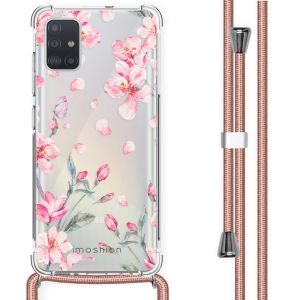 iMoshion Coque Design avec cordon Samsung Galaxy A51 - Fleur - Rose