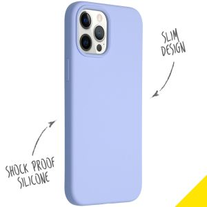 Accezz Coque Liquid Silicone iPhone 12 Pro Max - Violet