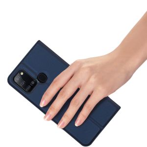 Dux Ducis Étui de téléphone Slim Samsung Galaxy A21s - Bleu foncé
