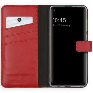 Selencia Étui de téléphone portefeuille en cuir véritable Samsung Galaxy A21s