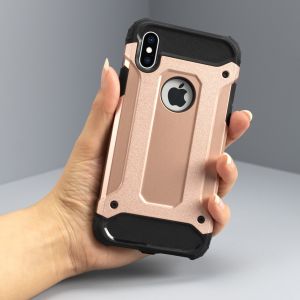 Coque Rugged Xtreme iPhone Xs Max - Rose Champagne