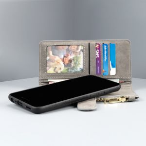 Porte-monnaie de luxe Samsung Galaxy A41 - Gris