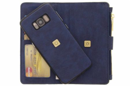 Porte-monnaie de luxe Samsung Galaxy S8 - Bleu foncé