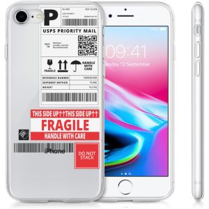 iMoshion Coque Design iPhone SE (2022 / 2020) / 8 / 7 / 6(s) - Étiquette