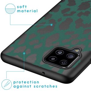 iMoshion Coque Design Samsung Galaxy A42 - Léopard - Vert / Noir