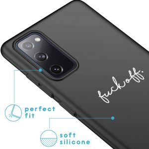 iMoshion Coque Design Samsung Galaxy S20 FE - Fuck Off - Noir