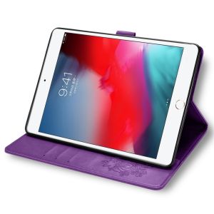 Coque Fleurs de Trèfle iPad 6 (2018) 9.7 pouces / iPad 5 (2017) 9.7 pouces - Violet