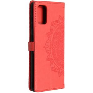 Etui de téléphone portefeuille Samsung Galaxy A71 - Rouge