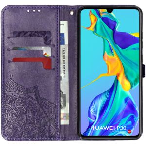 Etui de téléphone portefeuille Huawei P30 - Violet