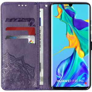 Etui de téléphone portefeuille Huawei P30 Pro - Violet