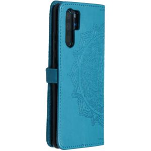 Etui de téléphone portefeuille Huawei P30 Pro - Turquoise