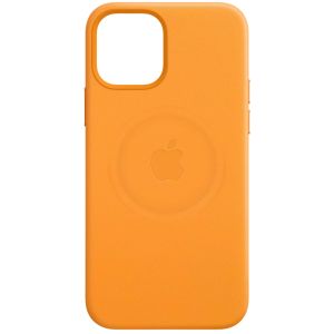 Apple Coque Leather MagSafe iPhone 12 Pro Max - California Poppy