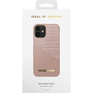 iDeal of Sweden Coque Atelier iPhone 12 Mini - Rose Smoke Croco