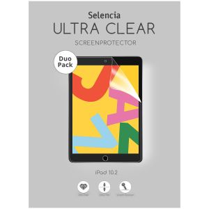 Selencia Protection d'écran Duo Pack Ultra Clear iPad 9 (2021) 10.2 pouces / iPad 8 (2020) 10.2 pouces / iPad 7 (2019) 10.2 pouces