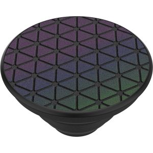 PopSockets PopGrip - Amovible - Reflective Techno Grid Chromatic