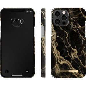 iDeal of Sweden Coque Fashion iPhone 12 Pro Max - Golden Smoke Marble