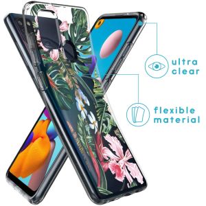 iMoshion Coque Design Samsung Galaxy A21s - Tropical Jungle