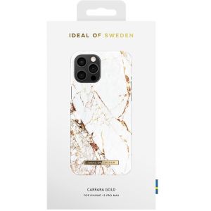 iDeal of Sweden Coque Fashion iPhone 12 Pro Max - Carrara Gold